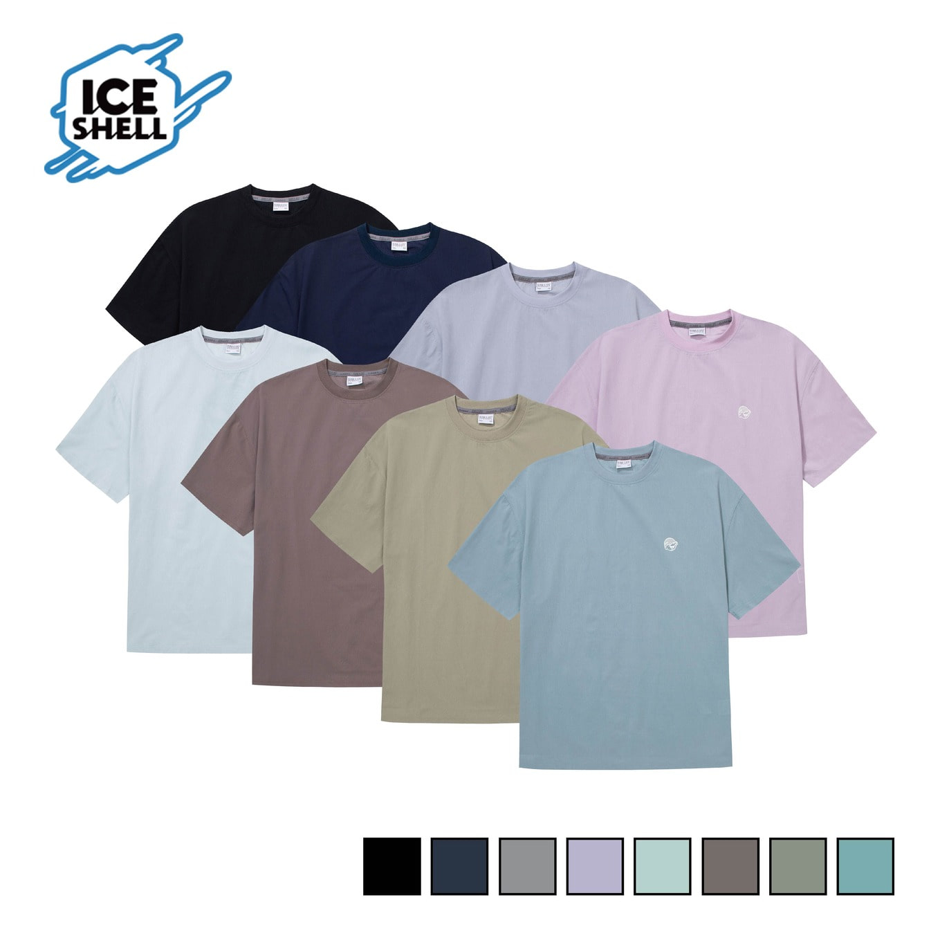 MCC CENTER LOGO ICE SHELL T-SHIRTS_OVER FIT