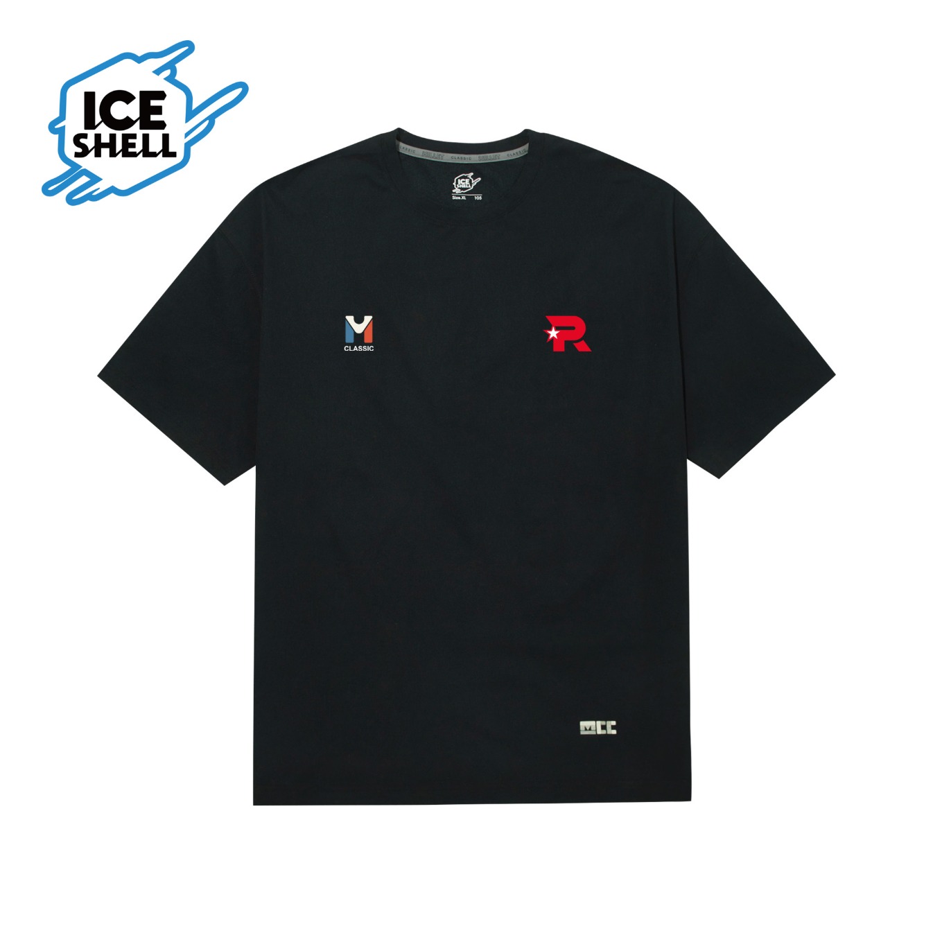 X KT ROLSTER ICE SHELL T-SHIRTS BLACK