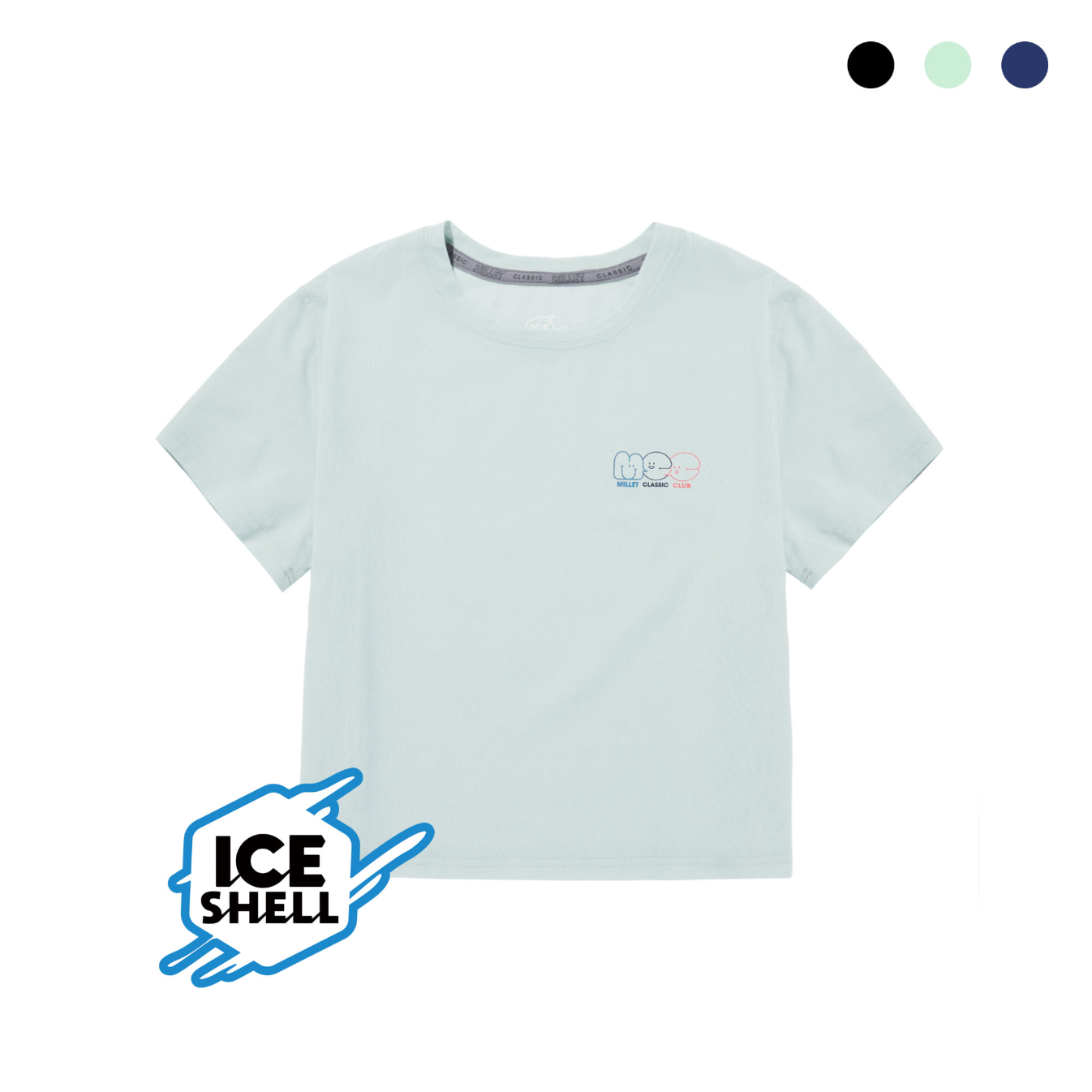 MCC GRAPHIC ICE SHELL CROP T-SHIRTS